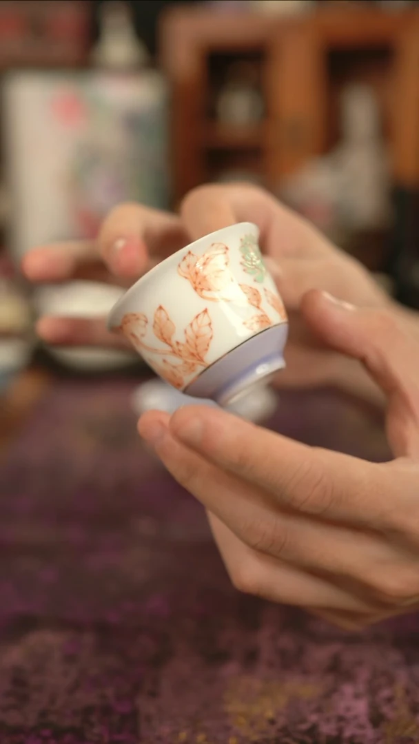 摩吉陶陶闪拍链接 手绘杯子