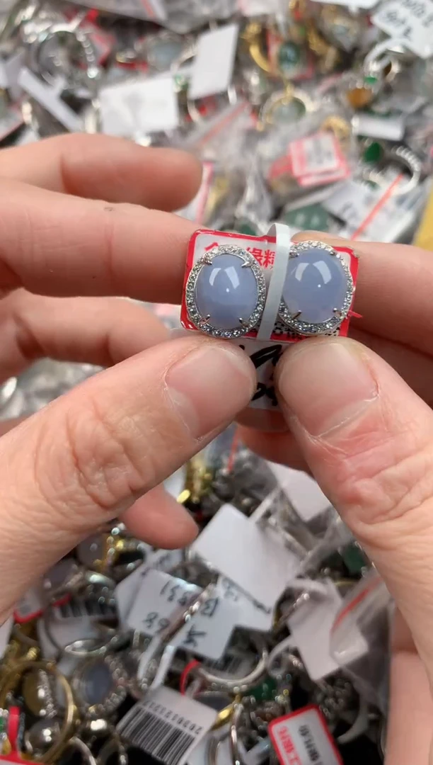 银S925镶嵌戒指翡翠333     7