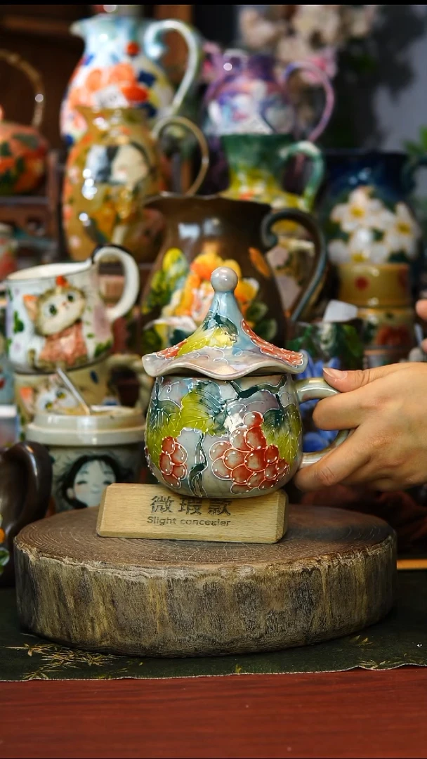 陶瓷167景德镇手工手绘釉下彩