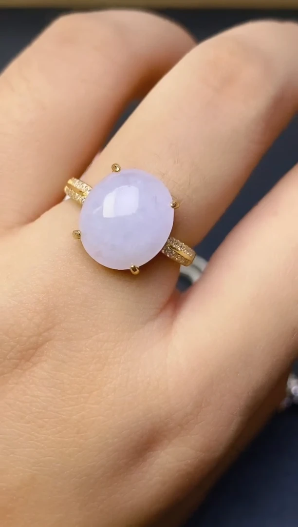 翡翠戒指银S925镶嵌百内无证书