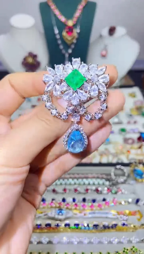 银S925镶嵌戒指烟晶124