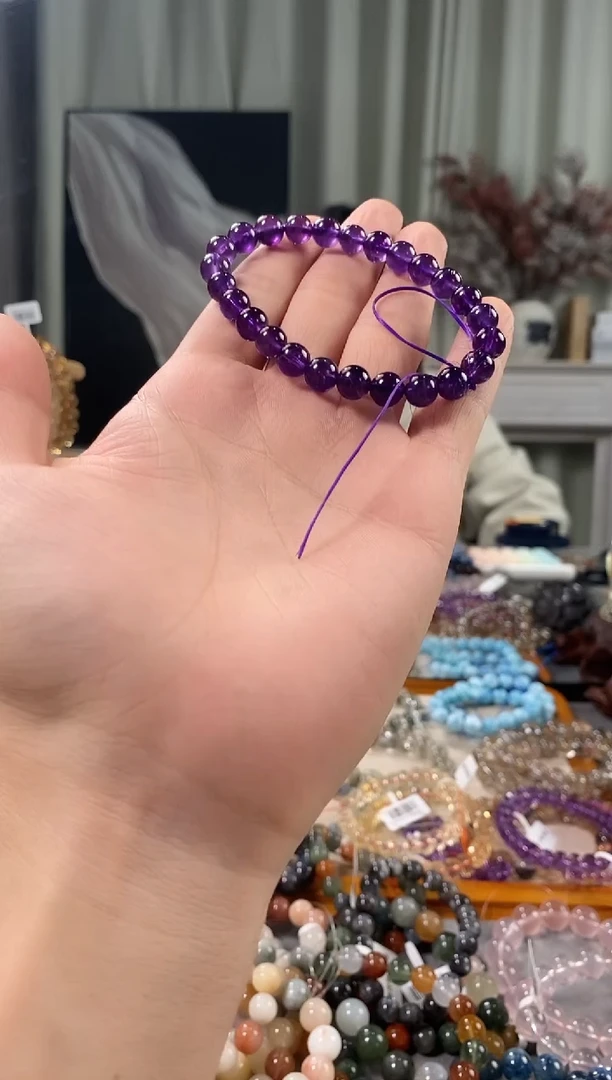 未镶嵌手链水晶紫水晶