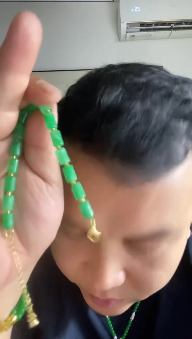 翡翠14K金镶嵌颈饰237手链