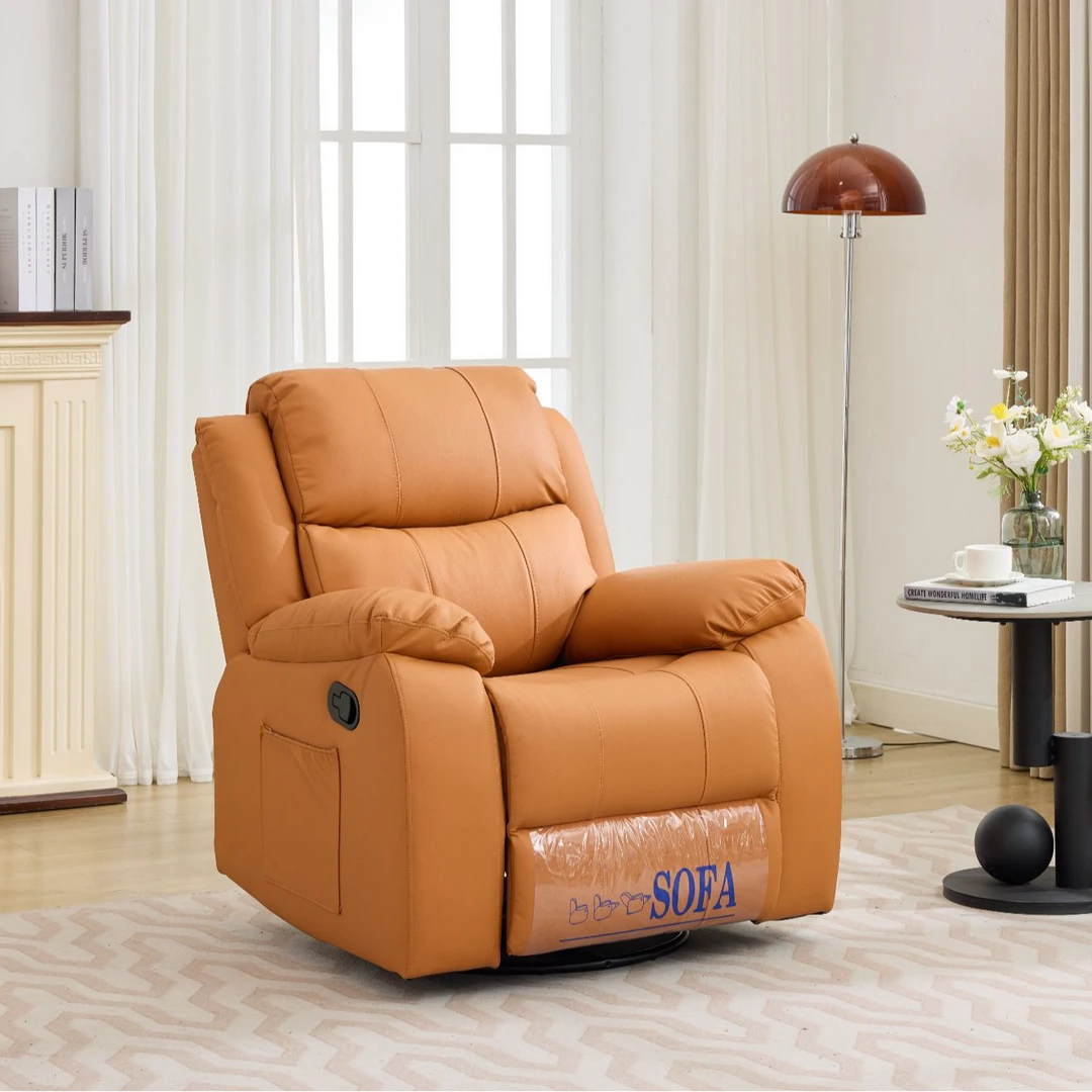 特厚超柔真皮多功能头等舱太空舱单人电动沙发躺椅懒人沙发摇摇椅