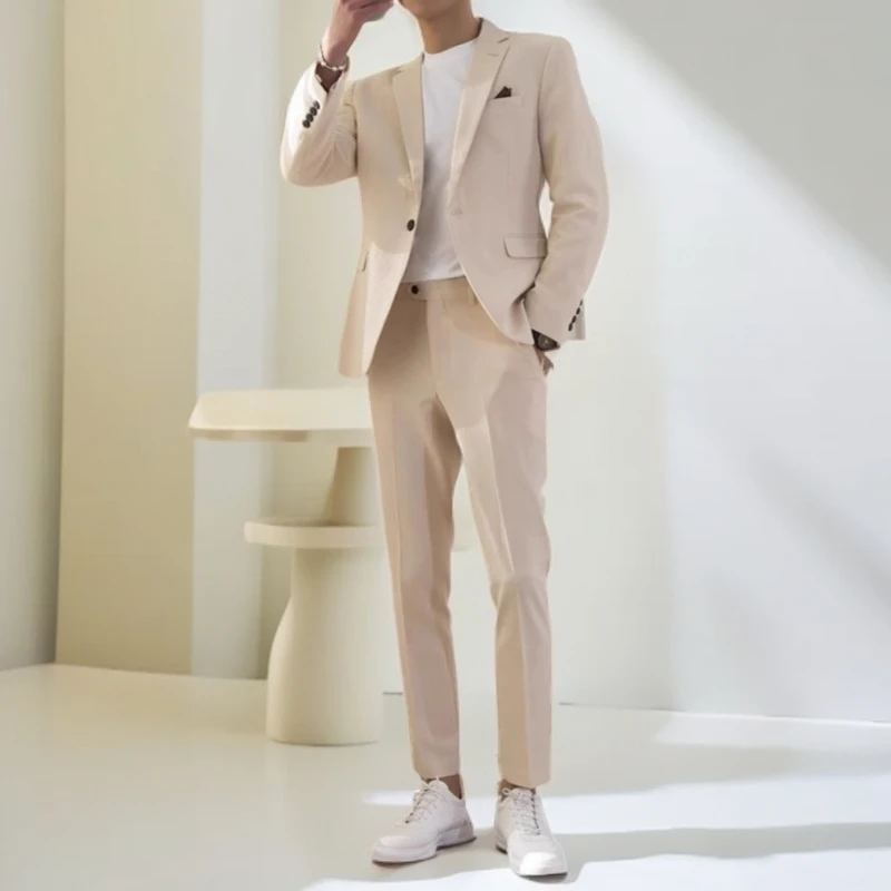 DIIIVERGOM休闲西服套装男士春秋季轻熟风西装搭配一套高级感