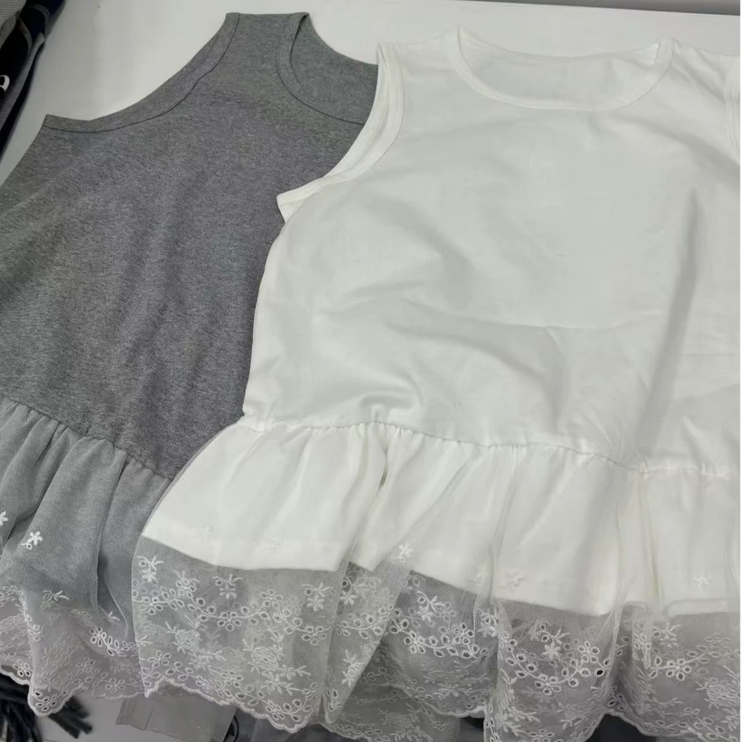 NO退韩系小姐姐内搭背心拼接蕾丝