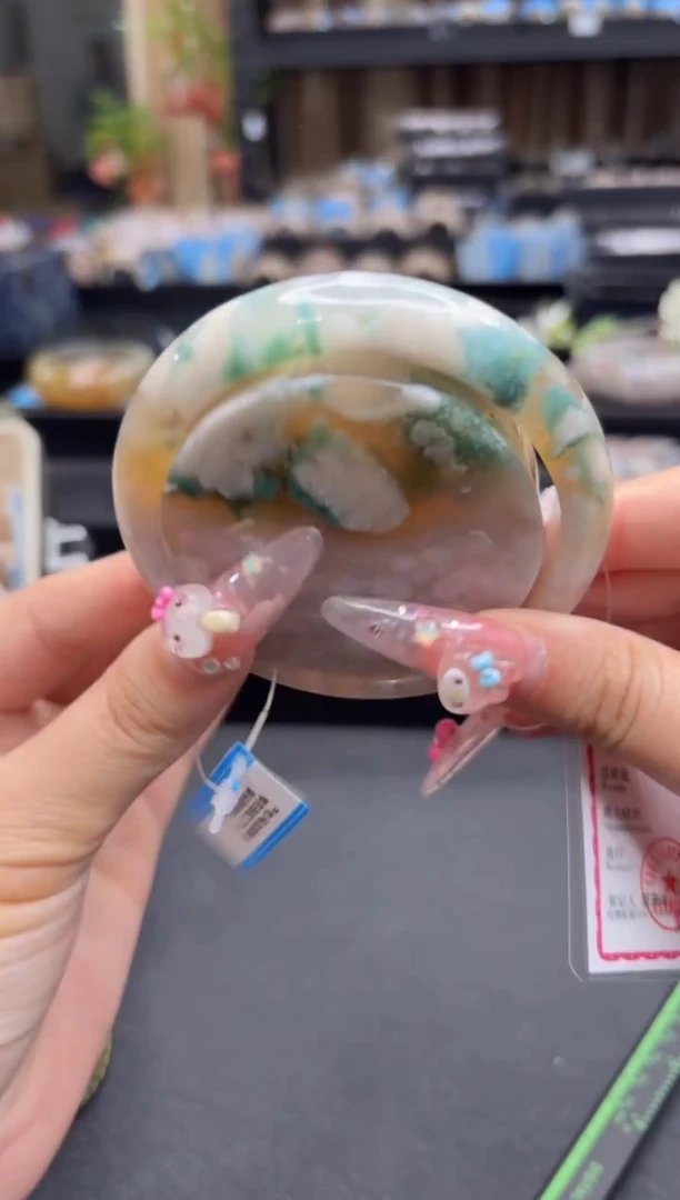 未镶嵌手镯石英质玉79(61圈赠送镯心)