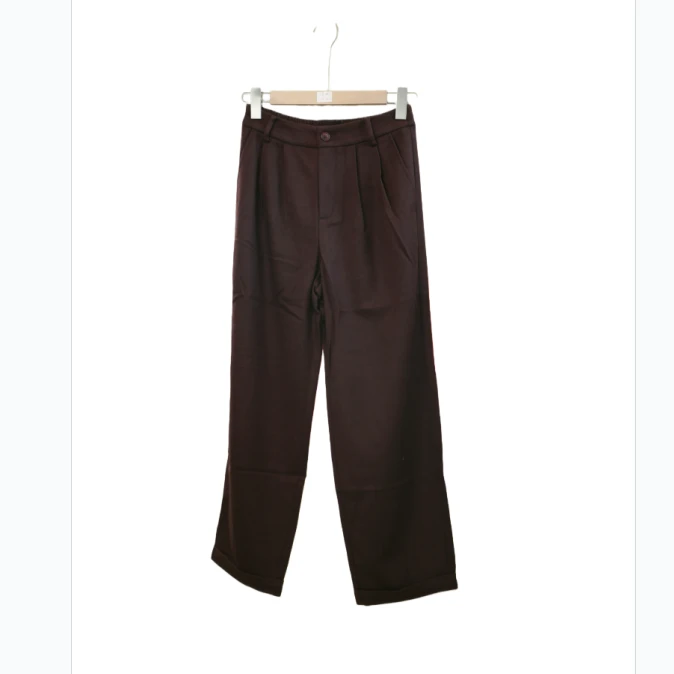 【大叔心选】设计师款翻裤脚直筒裤