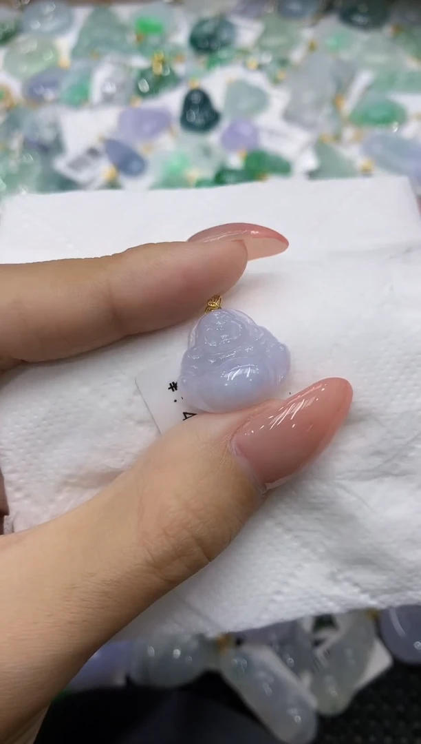 颈饰18K金镶嵌翡翠111111111111