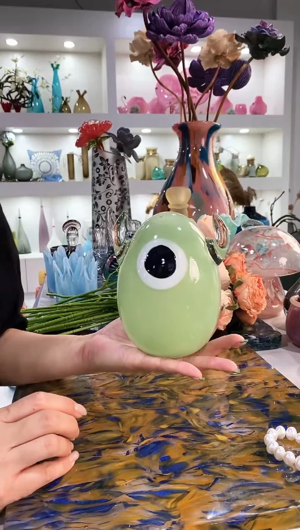 k**u慕忆家手作琉璃花瓶