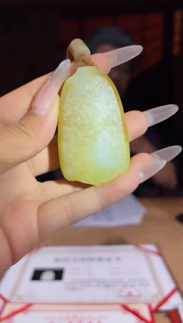 和田玉未镶嵌颈饰A976