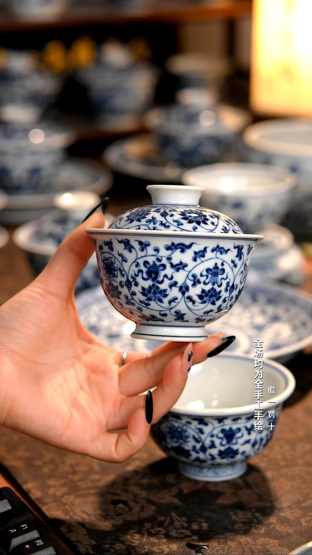 景德镇全手工手绘柴窑茶器福利