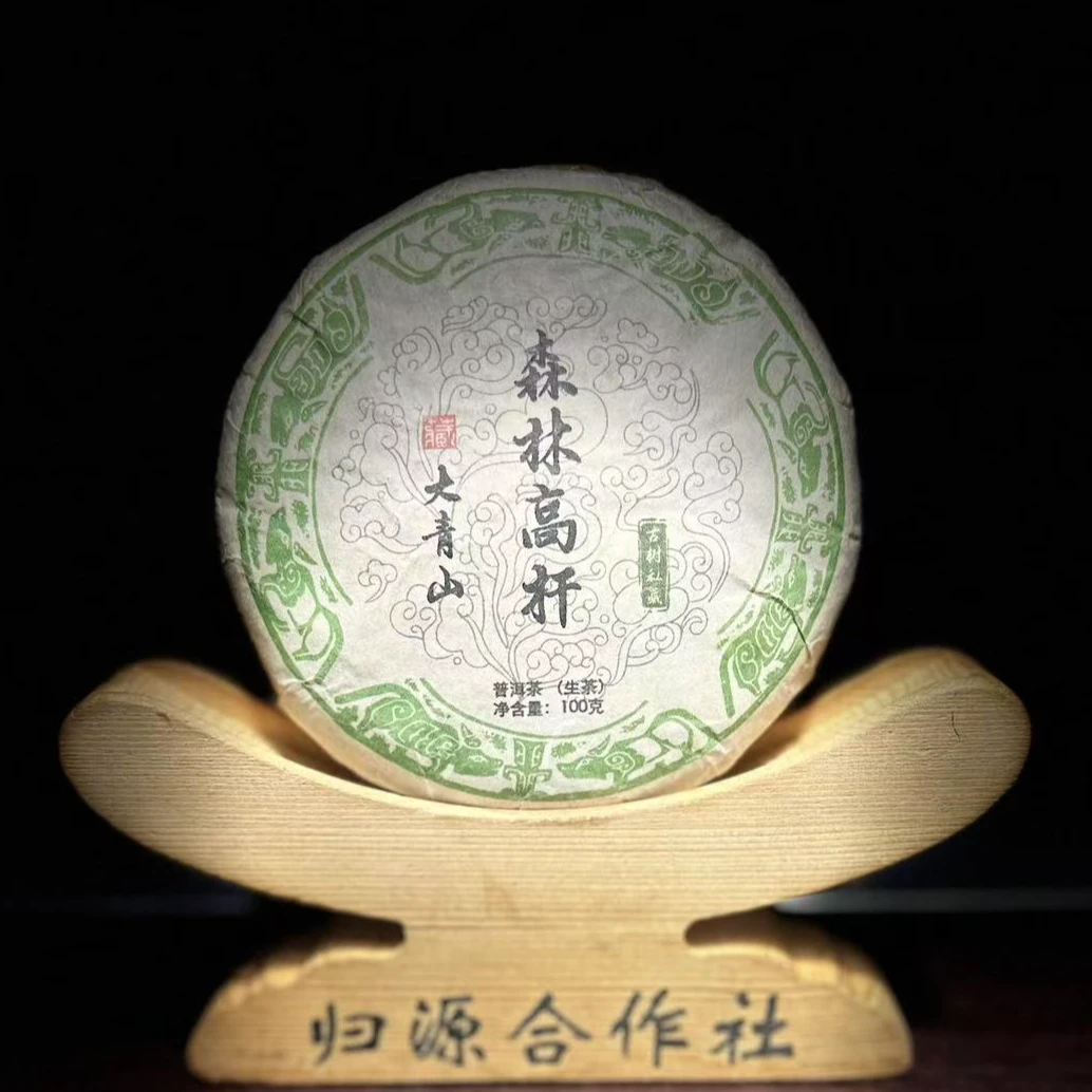 《70》191号 鞠佳佳 2024年耿马大青山森林高杆古树100g饼茶#2.25#