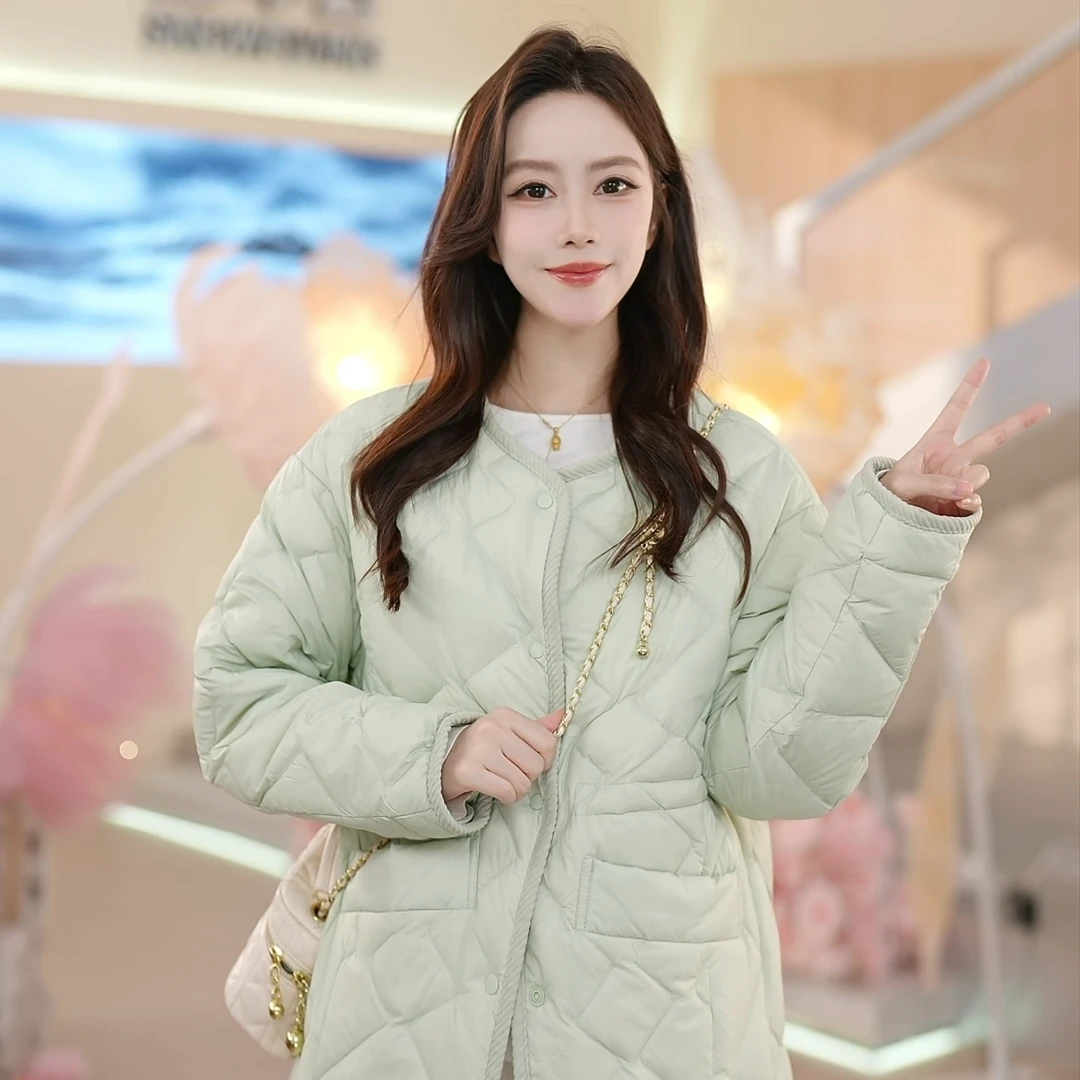 【618反季爆款】雪中飞休闲羽绒服外套女式秋羽绒GQX40130012