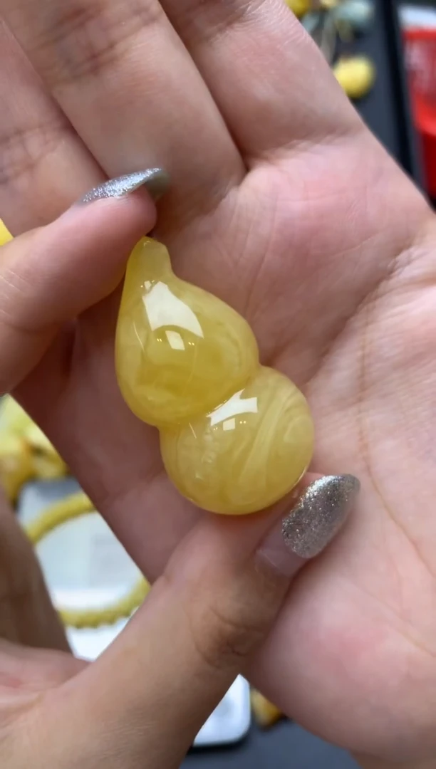 未镶嵌琥珀珠宝奇石063琥珀蜜蜡气泡