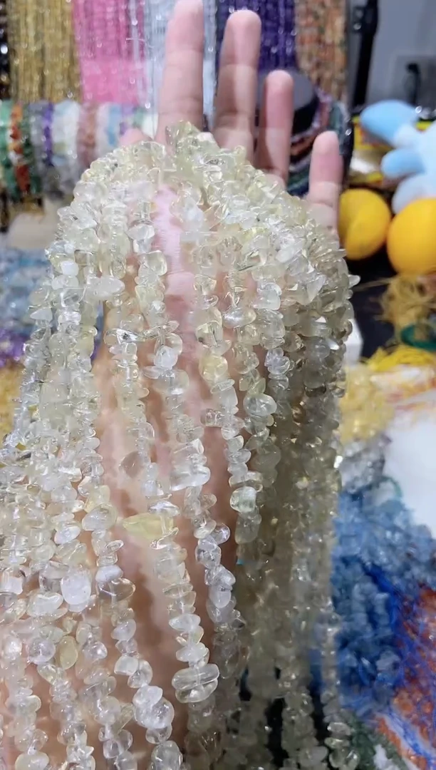 未镶嵌珠宝半成品水晶柠檬晶