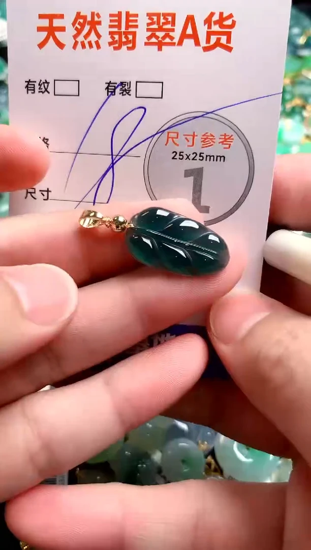 翡翠未镶嵌颈饰23000145