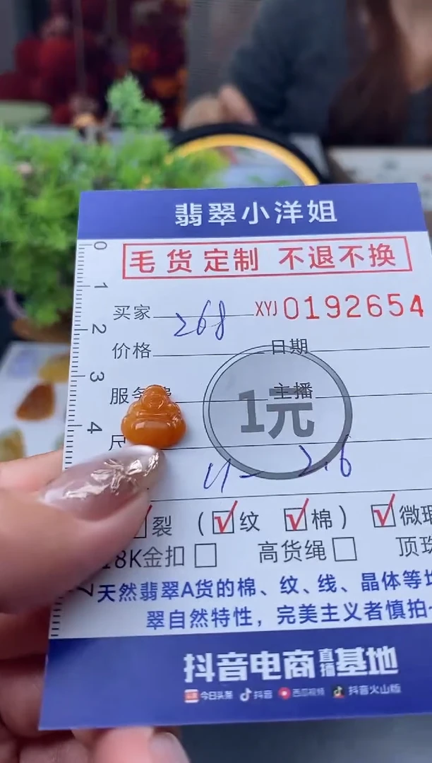 【闪购商品】定制翡翠未镶嵌毛货商品 不退换/2654