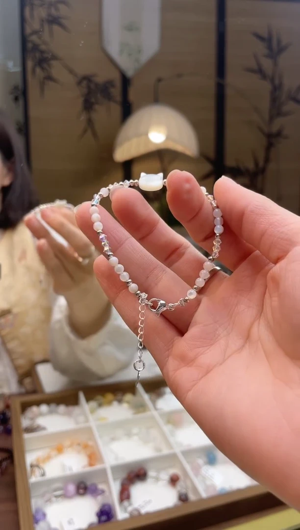 【闪购商品】水晶手链合金白水晶