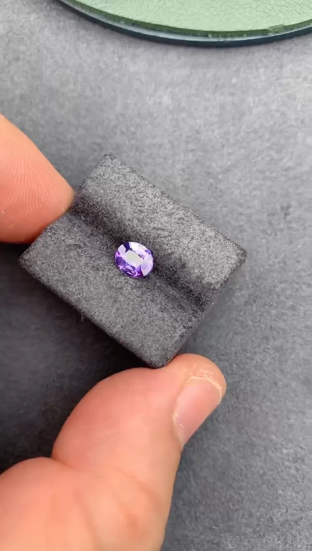 蓝宝石裸石未镶嵌1.03ct 无烧紫蓝宝
