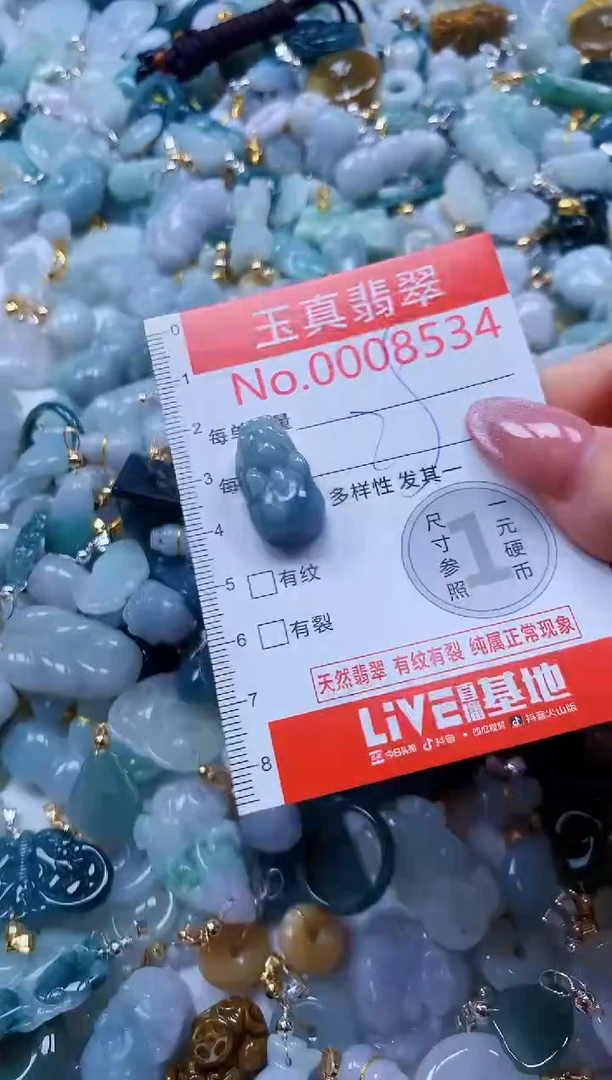 翡翠未镶嵌吊坠(不含链)8534