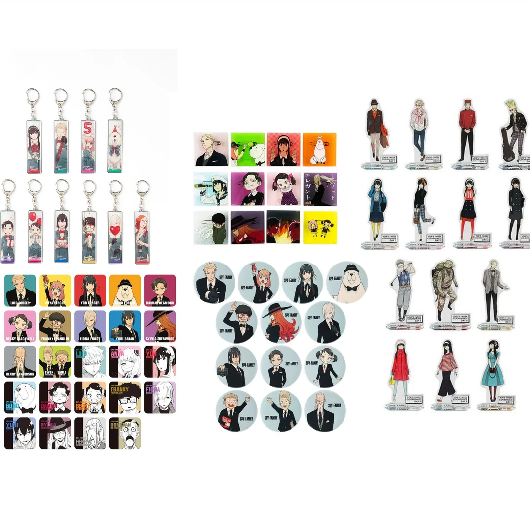 间谍过家家 日谷原画吧唧徽章立牌杯垫阿尼亚潮玩盲盒动漫周边