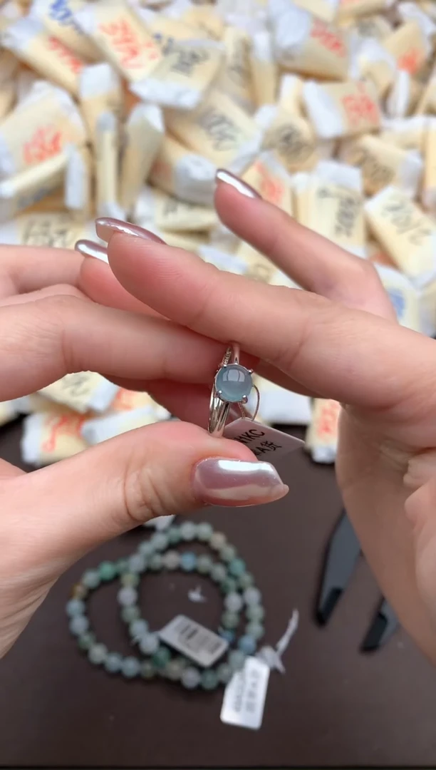 【闪购商品】翡翠戒指银S925镶嵌一