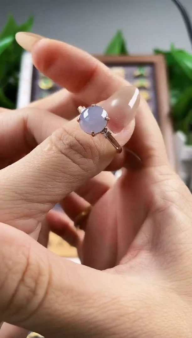 银S925镶嵌戒指翡翠211