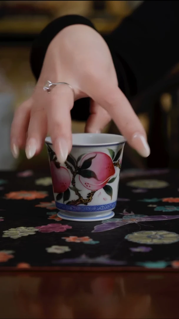 杯景德镇陶瓷杯碗柴烧多人