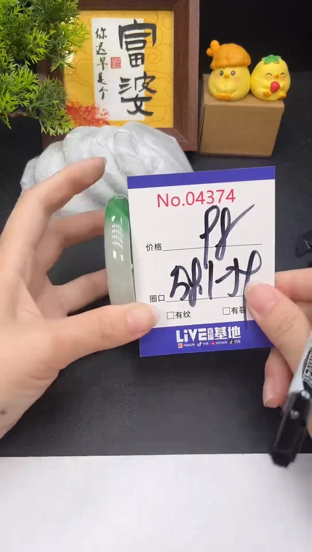 未镶嵌手镯翡翠4374