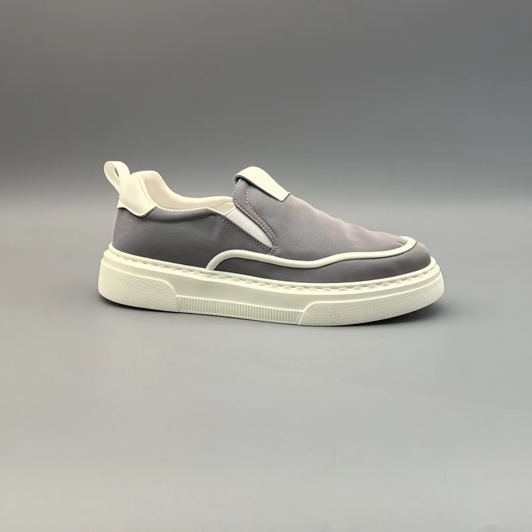 夏季新款轻质厚底圆头系带男士板鞋43122019