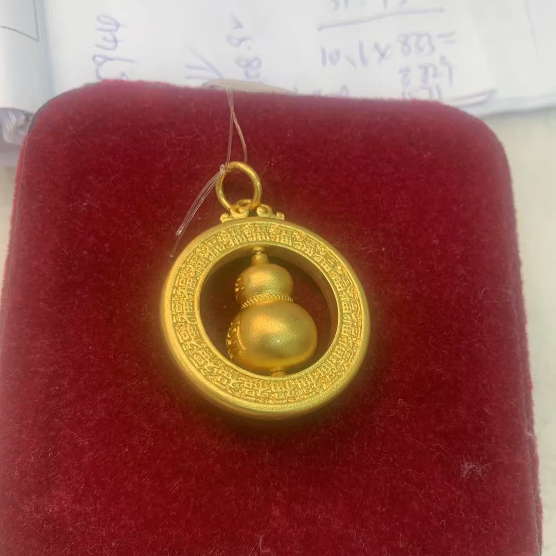 美开乐珠宝足金吊坠旧料31.43克换42.03克