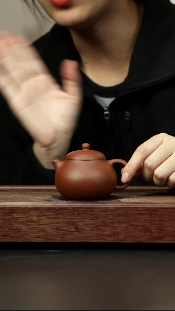 紫砂茶壶红降坡 文旦