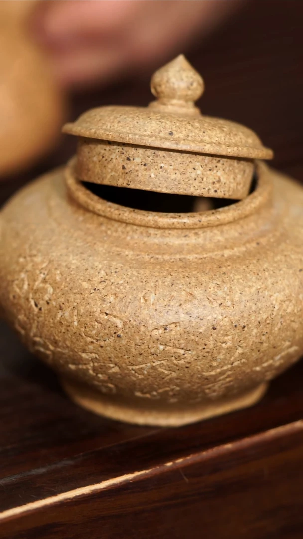 茶壶紫砂8目老段泥笑樱160cc左右