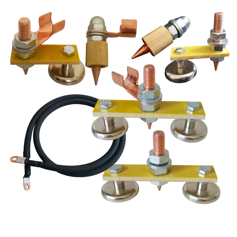 强磁搭铁神器整形机搭铁头子钣金修复机介子机电焊机配件地线夹子