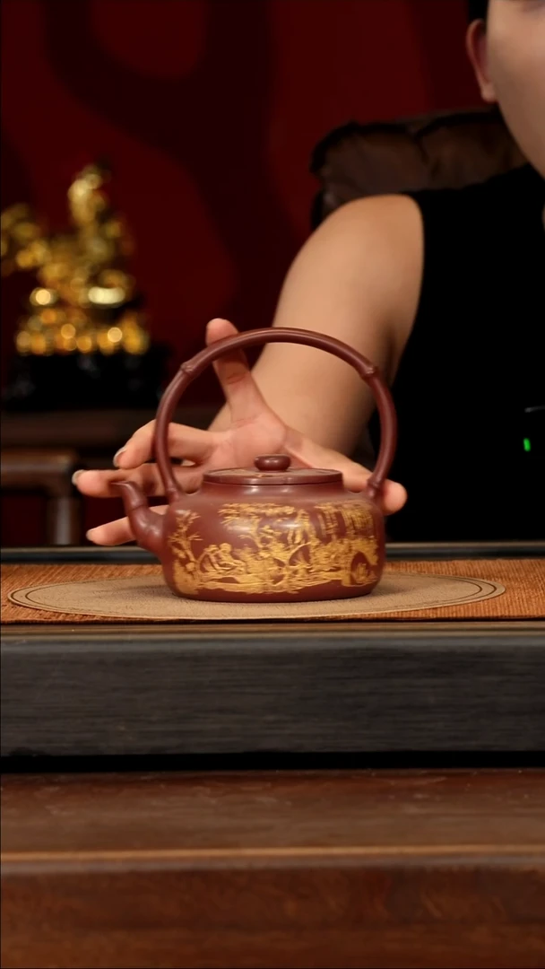 宜兴紫砂团团紫砂精选紫砂壶