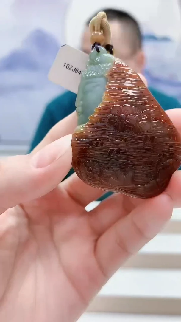 未镶嵌定制翡翠5167lr-毛货挂件73