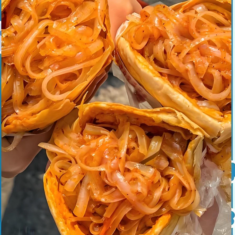 南充名小吃 锅盔凉粉（儿时的记忆)夹灌凉粉 小吃酥锅盔半成品