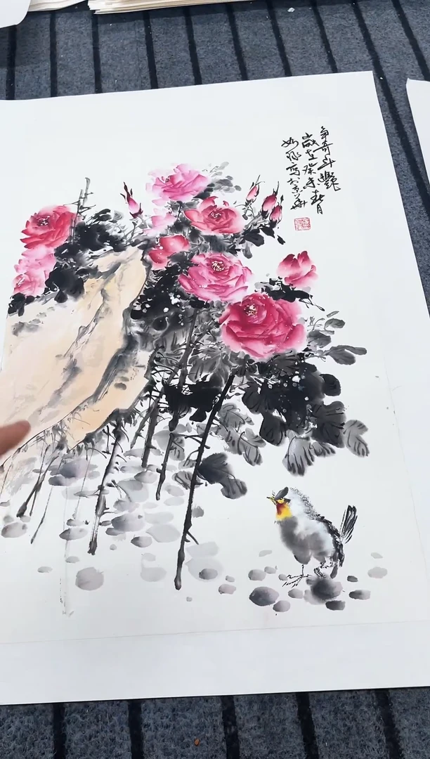 精品国画花鸟作品