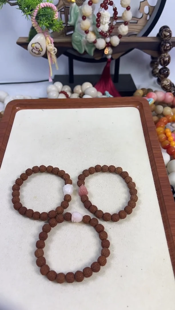 菩提根/象牙果手串0.9小金刚单圈