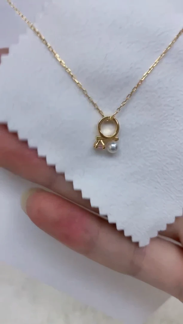 海水珍珠银S925镶嵌颈饰