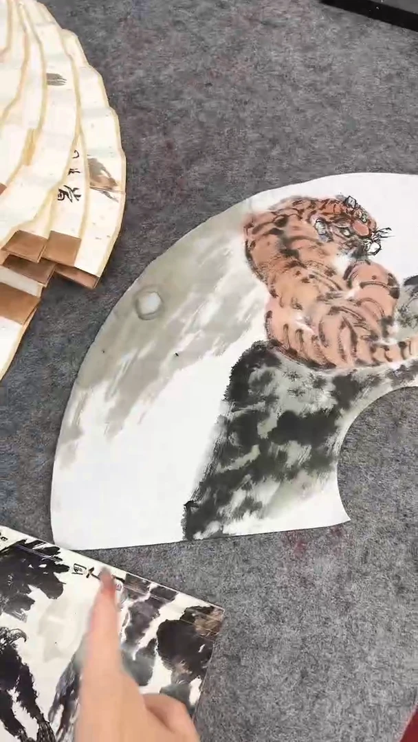国画周大拙/国画/扇面