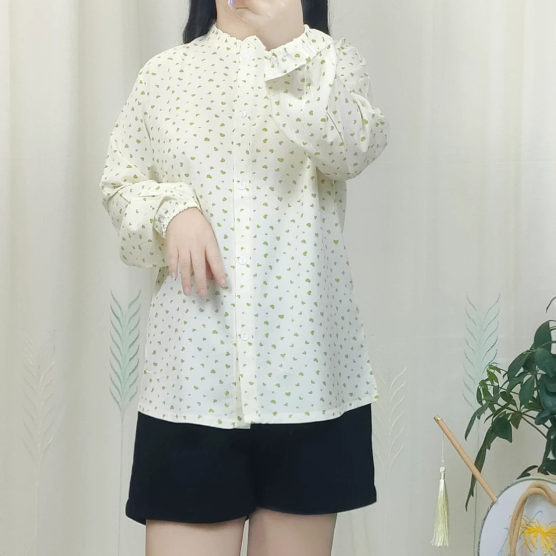 轻薄透气防晒衣碎花长袖时尚夏季印花波点韩版休闲减龄宽松甜美