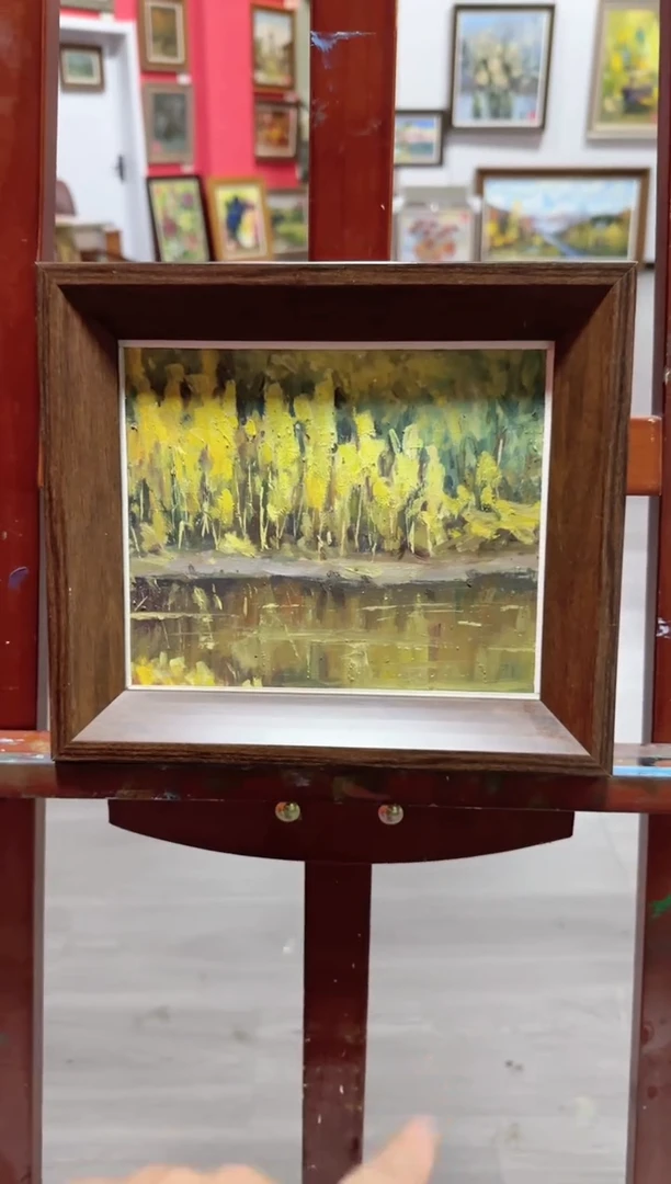 手绘油画作品《风景 》21*24