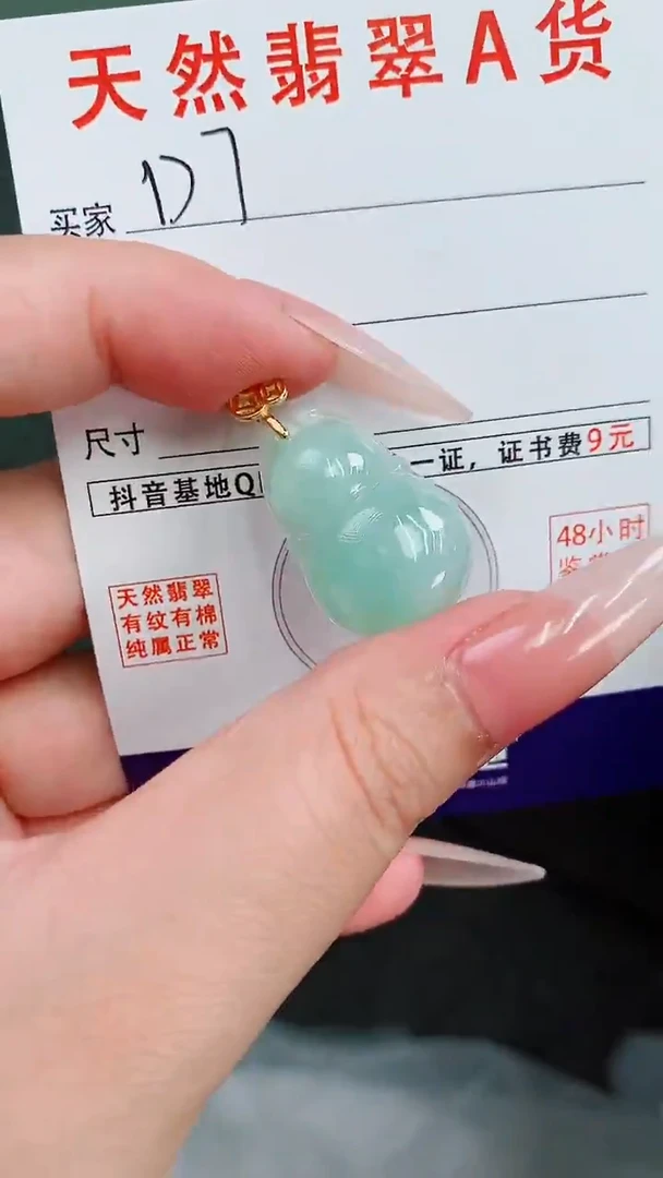 颈饰未镶嵌翡翠天然翡翠A货挂件