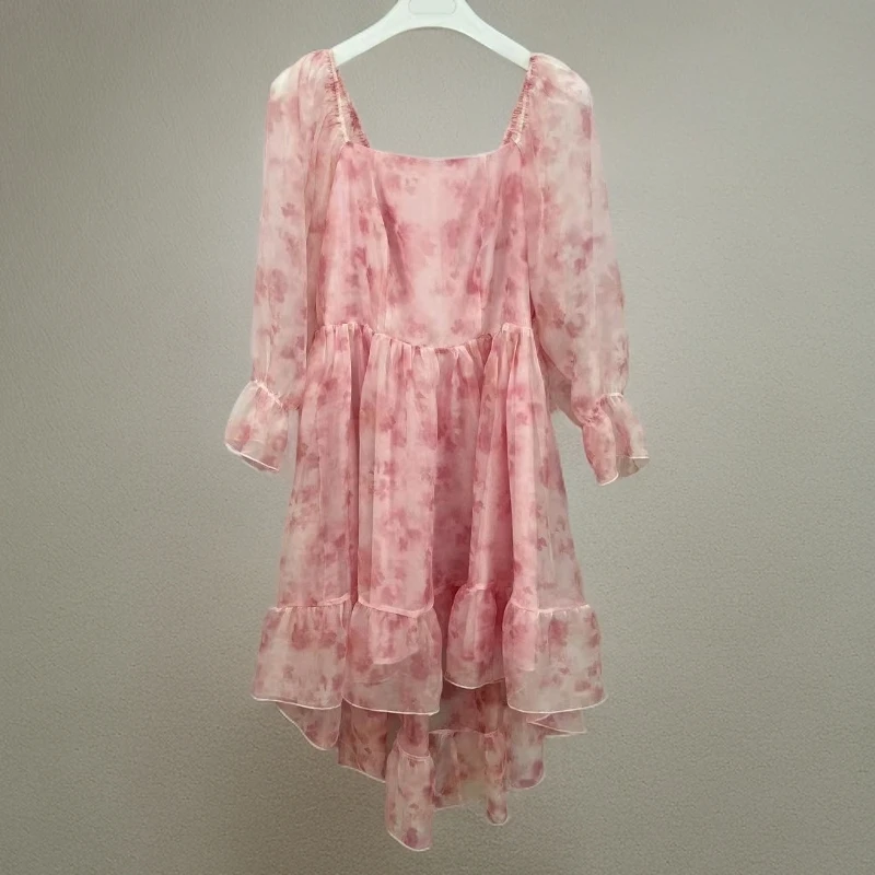 1502淡粉色公主裙前短后长