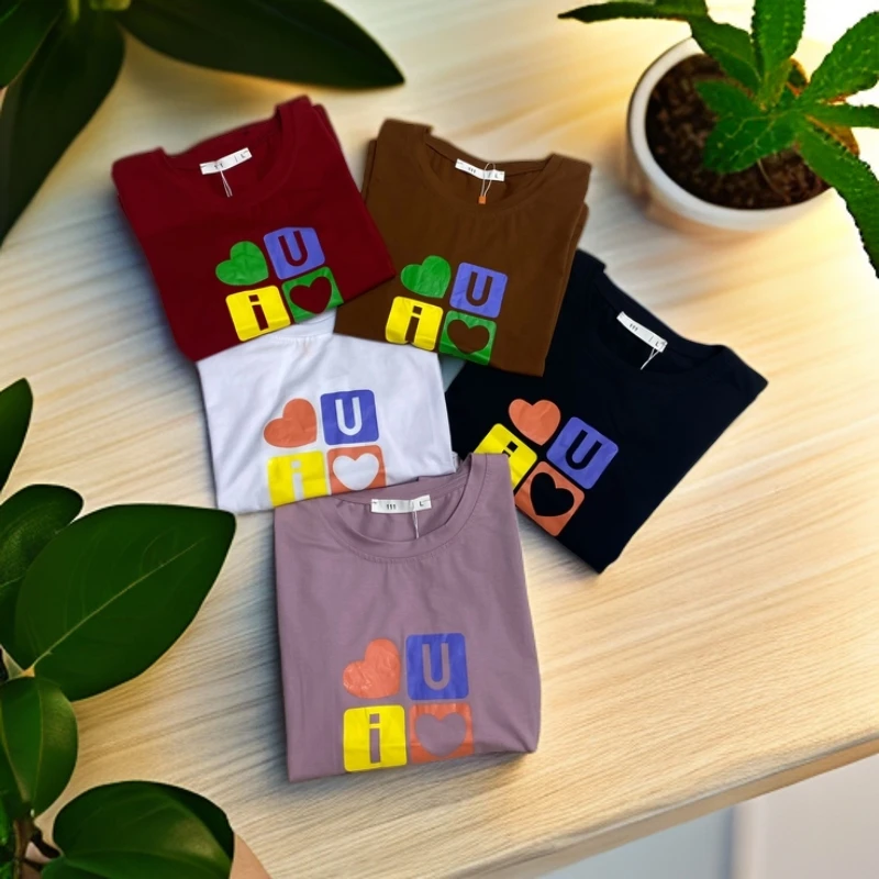 13时尚洋气短袖上衣女运动纯棉休闲夏季印花圆领半袖潮流夏款