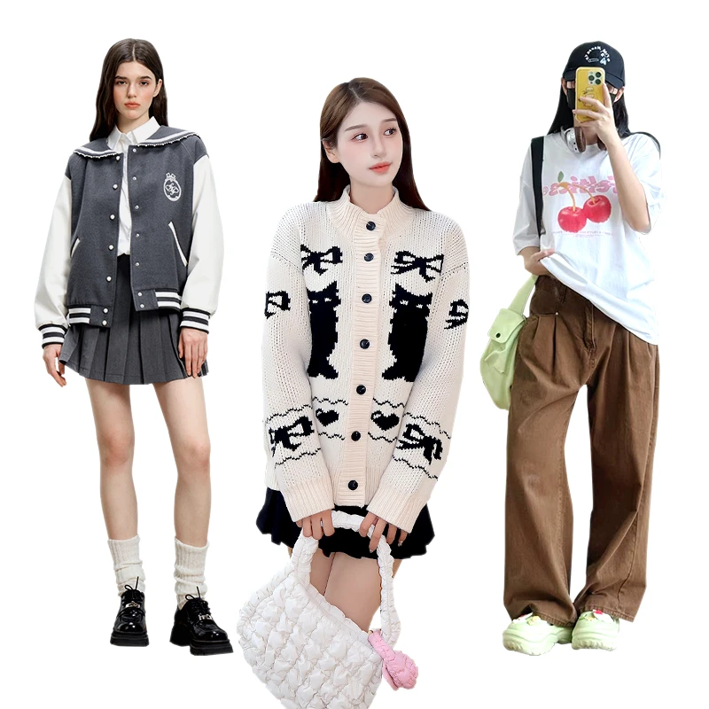 猫咪毛衣2024秋冬新款慵懒风针织开衫外套合集