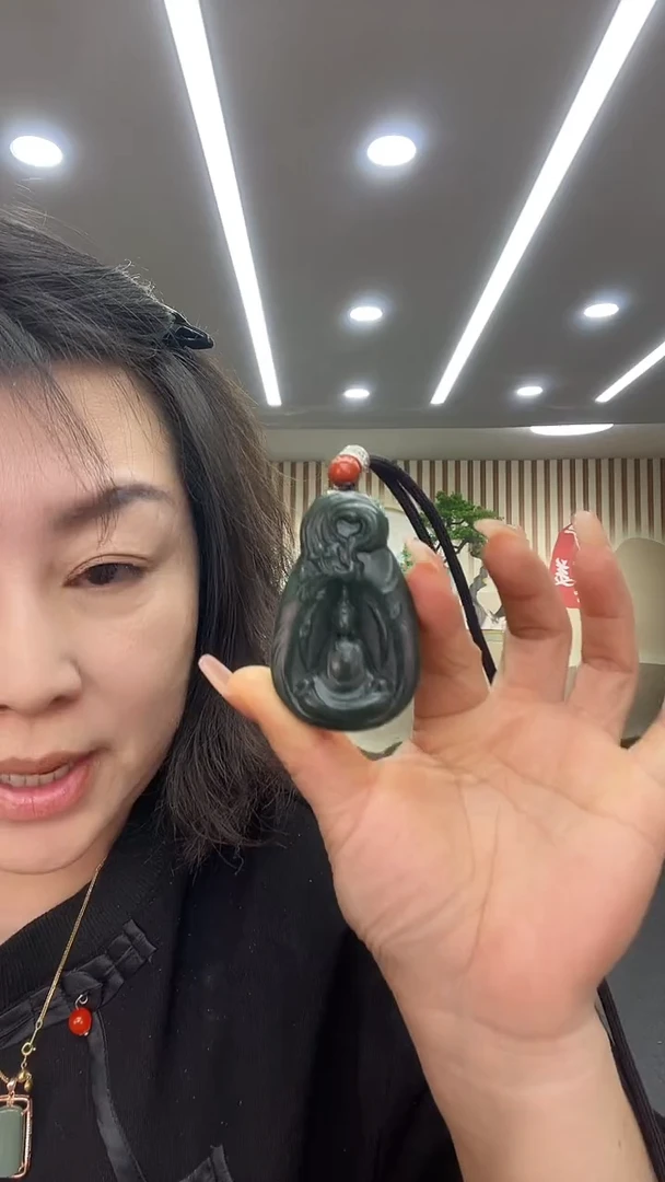 未镶嵌和田玉挂件深色悟道