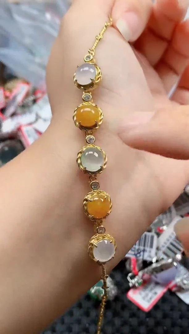 银S925镶嵌戒指翡翠天然A货缅甸翡翠